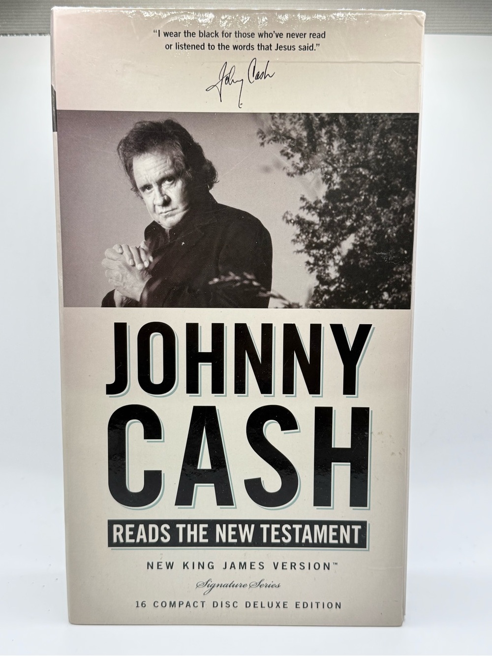 Johnny Cash Reading Complete New King James Testament 16 CD’s 19 Hrs  2011